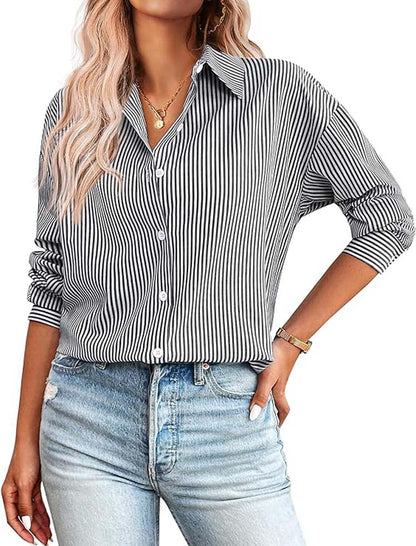 Xena® | Striped button-down shirt