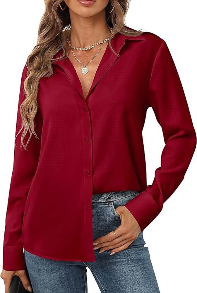 Suzanne® | Classic long sleeve button down shirt