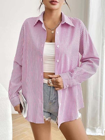 Xena® | Striped button-down shirt