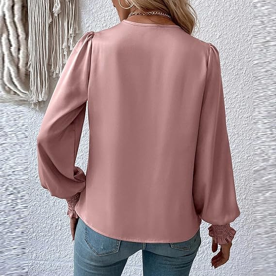 Tamsin® | Shirt with pleated puff sleeves