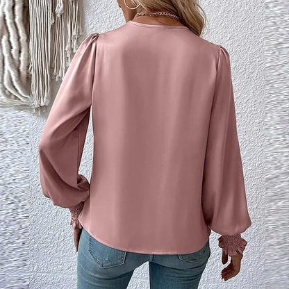 Tamsin® | Shirt with pleated puff sleeves