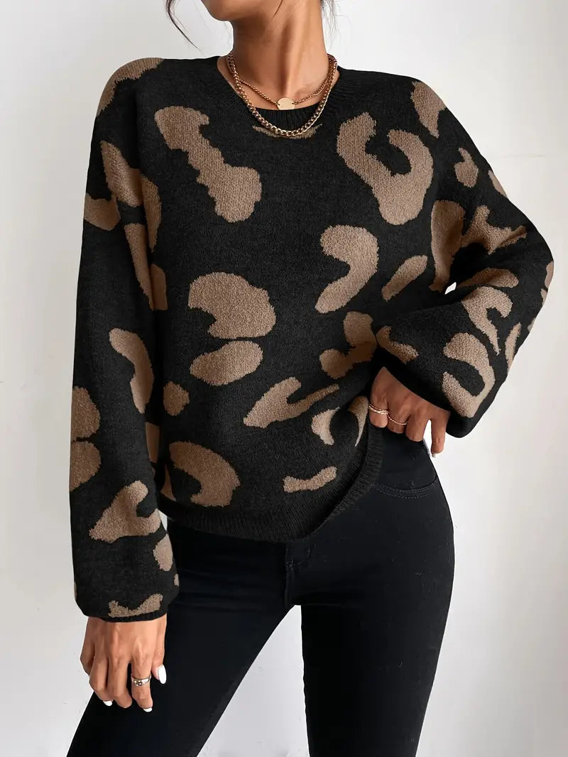 Ana® | Trendy leopard print sweater