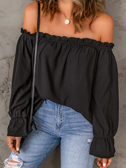 Tallulah® | Off-the-shoulder blouse with flounced sleeves