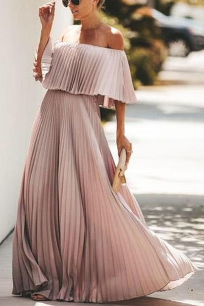 Quinlan® | Long dress with ruffles