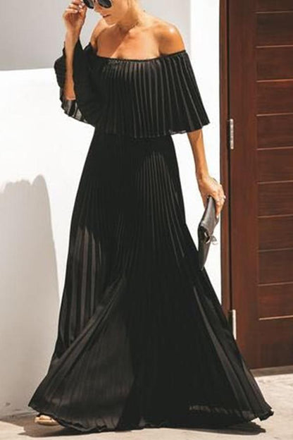 Quinlan® | Long dress with ruffles