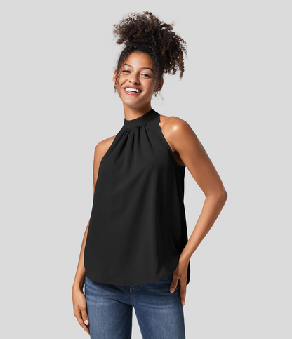 Sydney® | Women's halterneck blouse with back