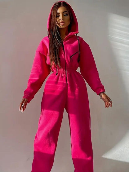 Nadia® | Jumpsuit with hood and drawstring