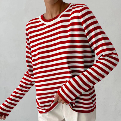 Carmen® | Striped shirt with a ribbed collar