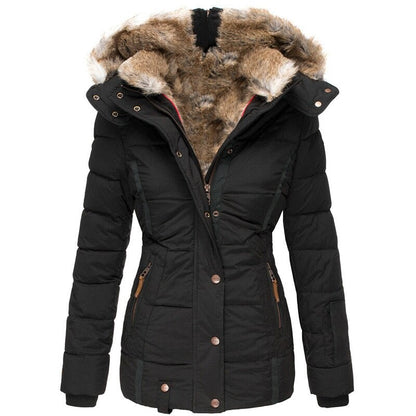 Tahlia® | Warm winter jacket with removable fur collar