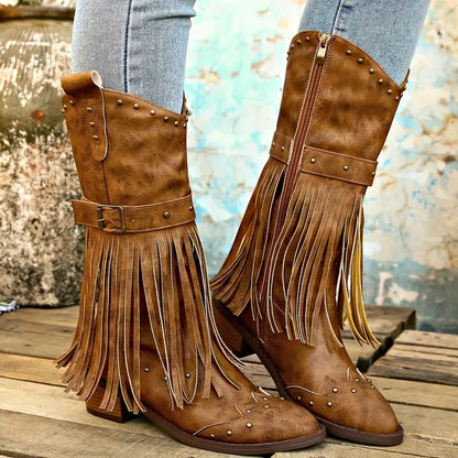 Alejandra® | Robust cowboy boots with a chunky heel