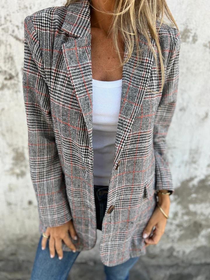 Virginia® | Stylish checked winter blazer for women