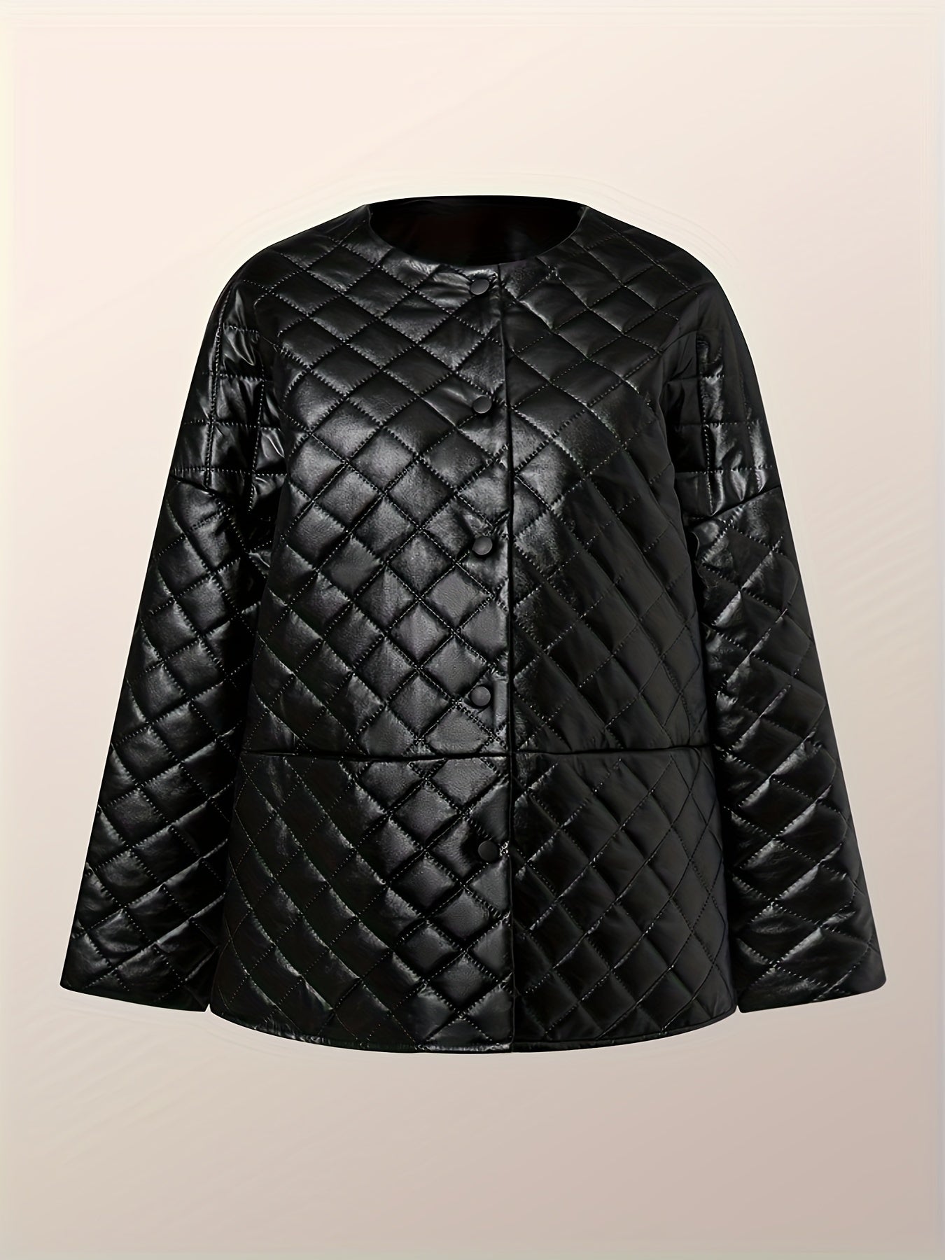 Ximena® | Black quilted leather jacket