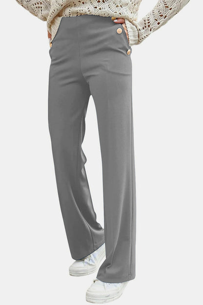 Tallulah® | High-rise trousers with decorative buttons