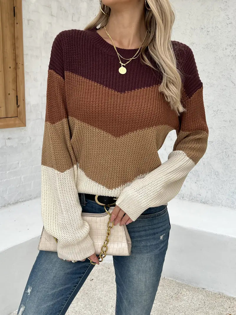 Zoe® | Colorful knitted sweater for women