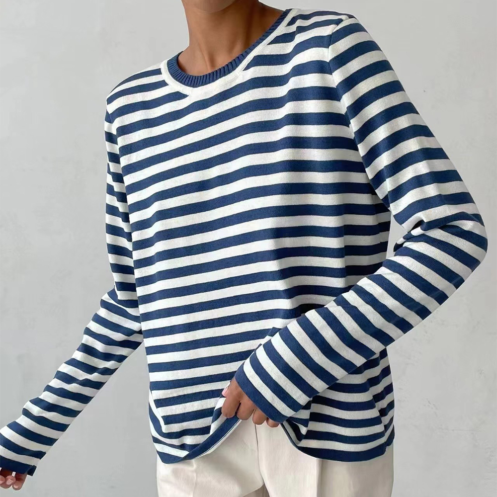 Carmen® | Striped shirt with a ribbed collar