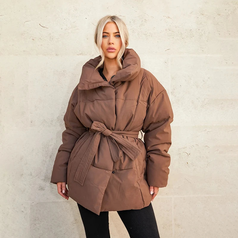 Tatiana® | Soft cashmere coat with belt