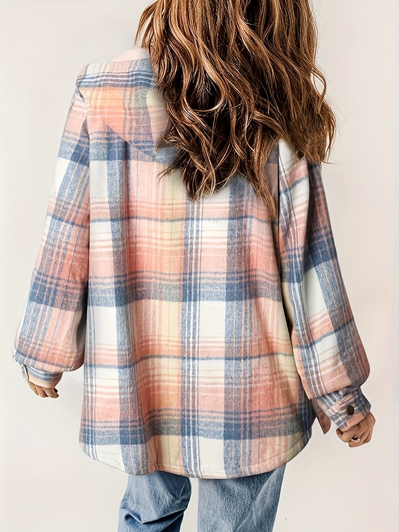 Adela® | Coat with check pattern