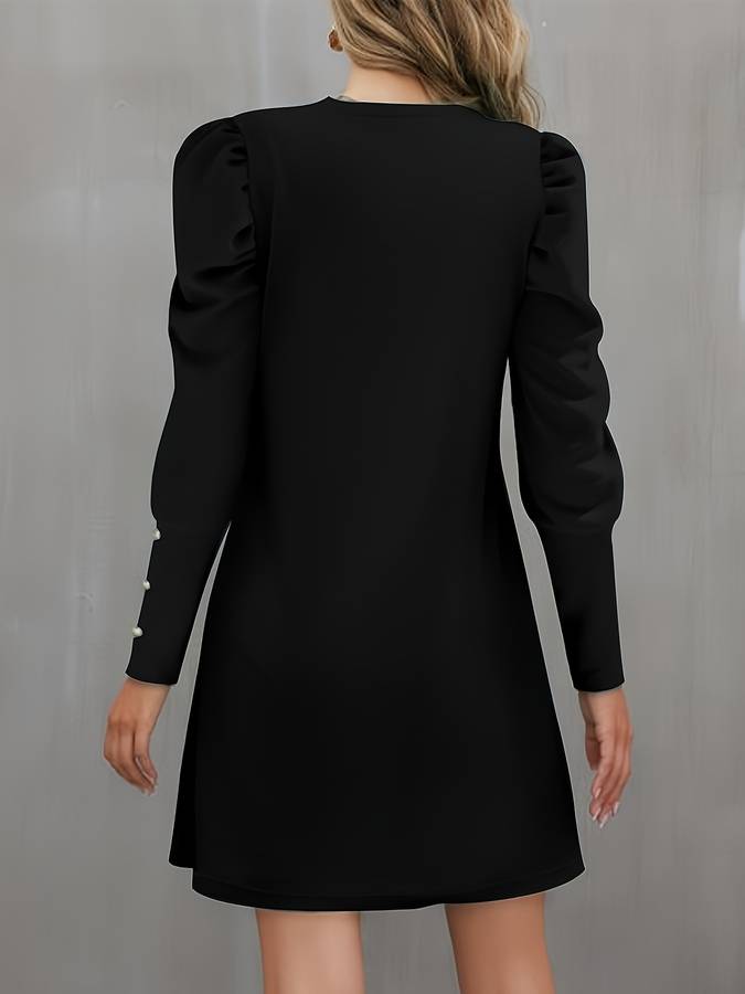 Willa® | Elegant dress with trendy puff sleeves