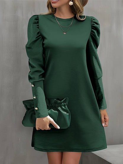 Willa® | Elegant dress with trendy puff sleeves