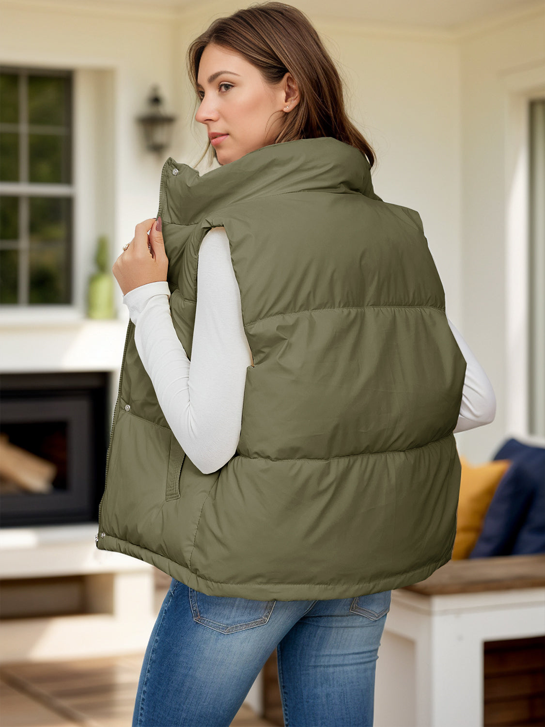 Paola® | Vest coat with zip and pockets