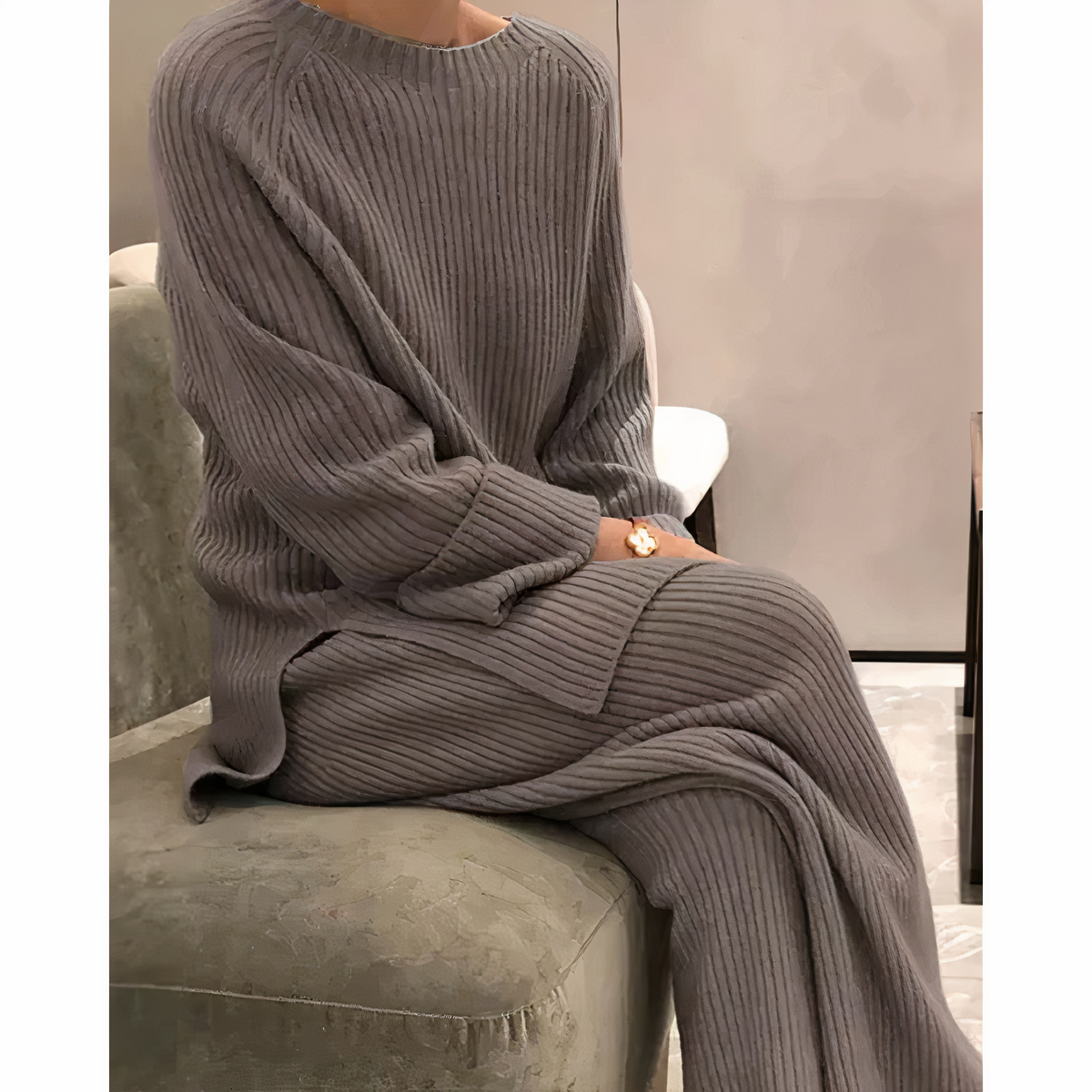 Verónica® | Casual set consisting of a knitted sweater and trousers