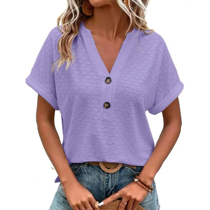 Pilar® | Breathable summer top with V-neck