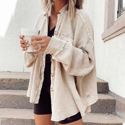 Zoe® | Elegant rib-knit cardigan