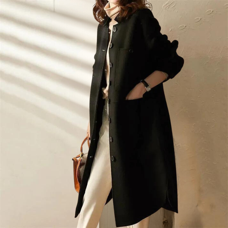 Silvana® | Elegant trench coat with button placket