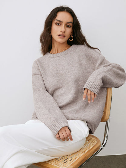 Silke® | Casual knitted sweater for women in autumn