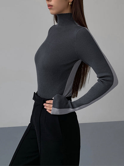 Teodora® | Two-tone, double-sided knit top