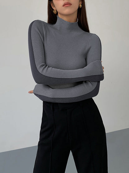 Teodora® | Two-tone, double-sided knit top