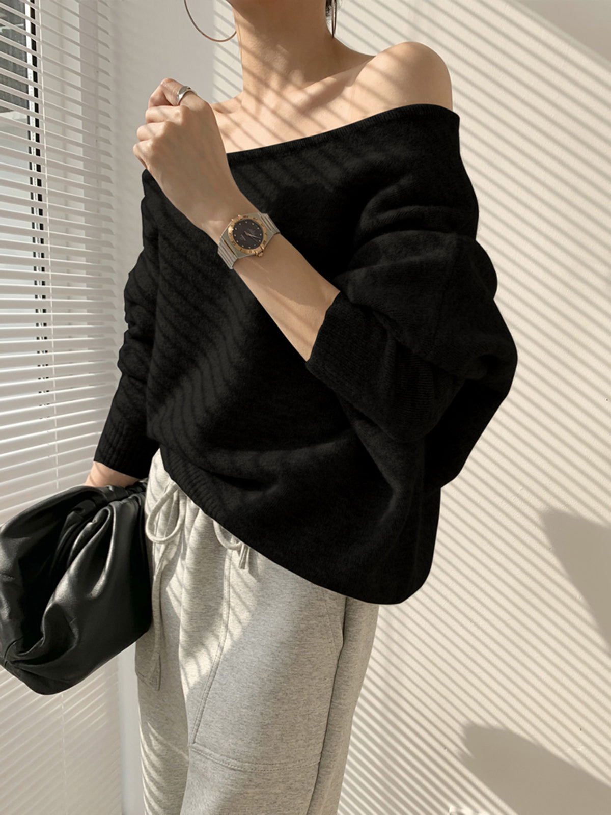 Tatjana® | Asymmetrical one-shoulder sweater