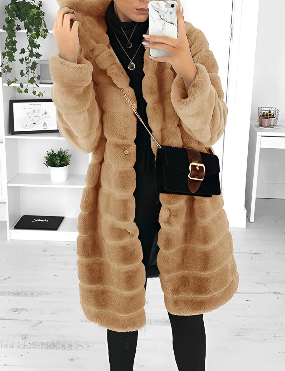 Quinlan® | Elegant soft faux fur coat