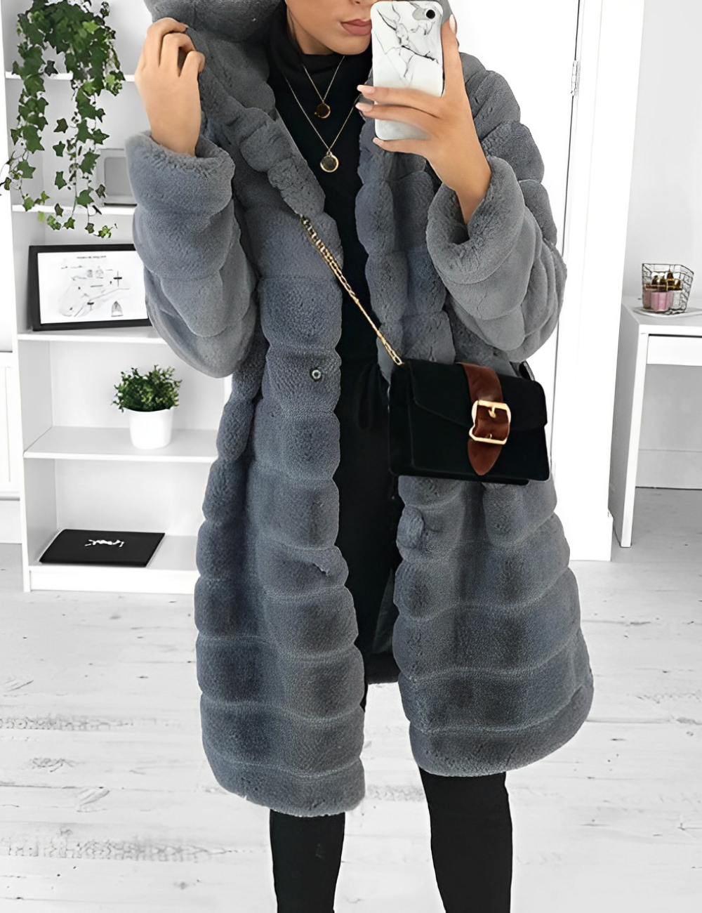 Quinlan® | Elegant soft faux fur coat