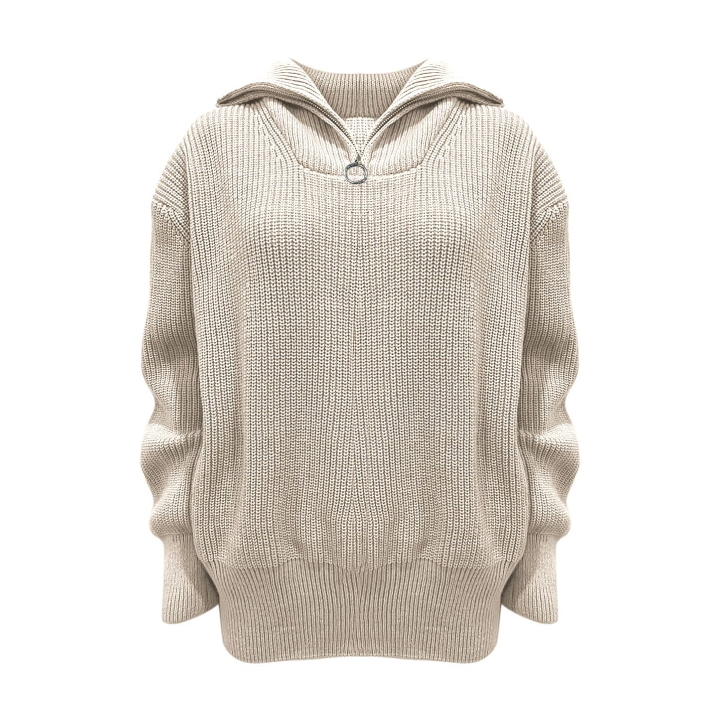 Yara® | Zip-up turtleneck sweater