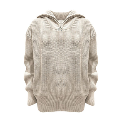 Yara® | Zip-up turtleneck sweater