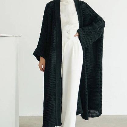 Paz® | Loosely knitted long cardigan for women in autumn/winter