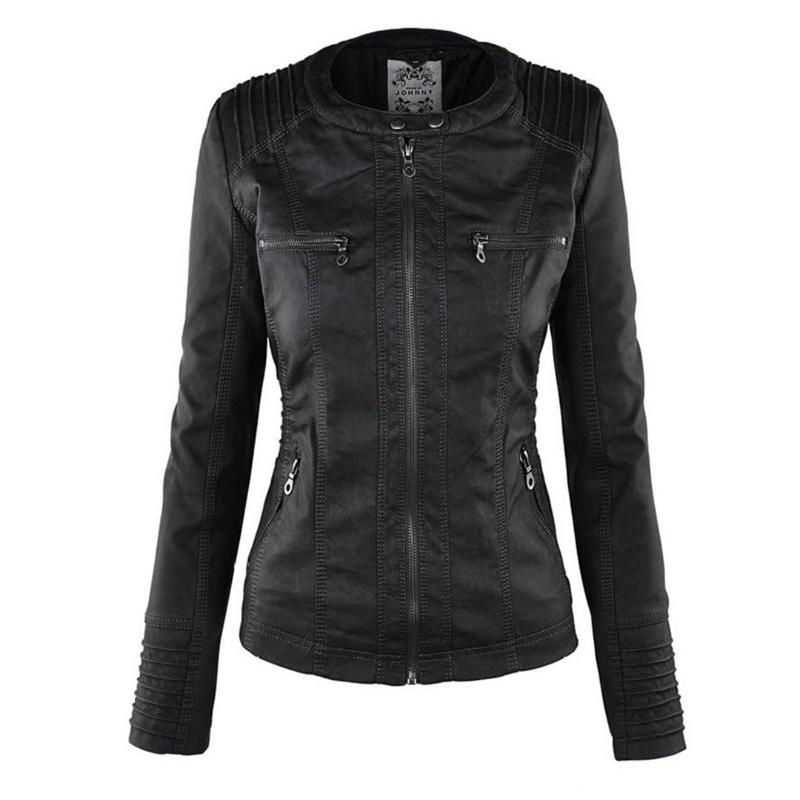 Tatiana® | Leather jacket with hood