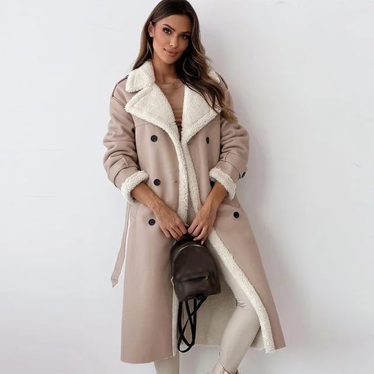 Yoselin® | Elegant long winter coat for women