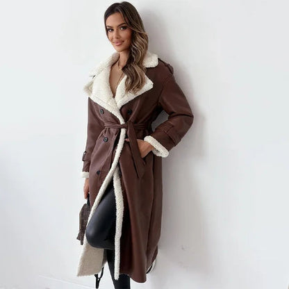 Yoselin® | Elegant long winter coat for women