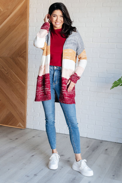 Tamara® | Bring the Warmth Color Block Cardigan