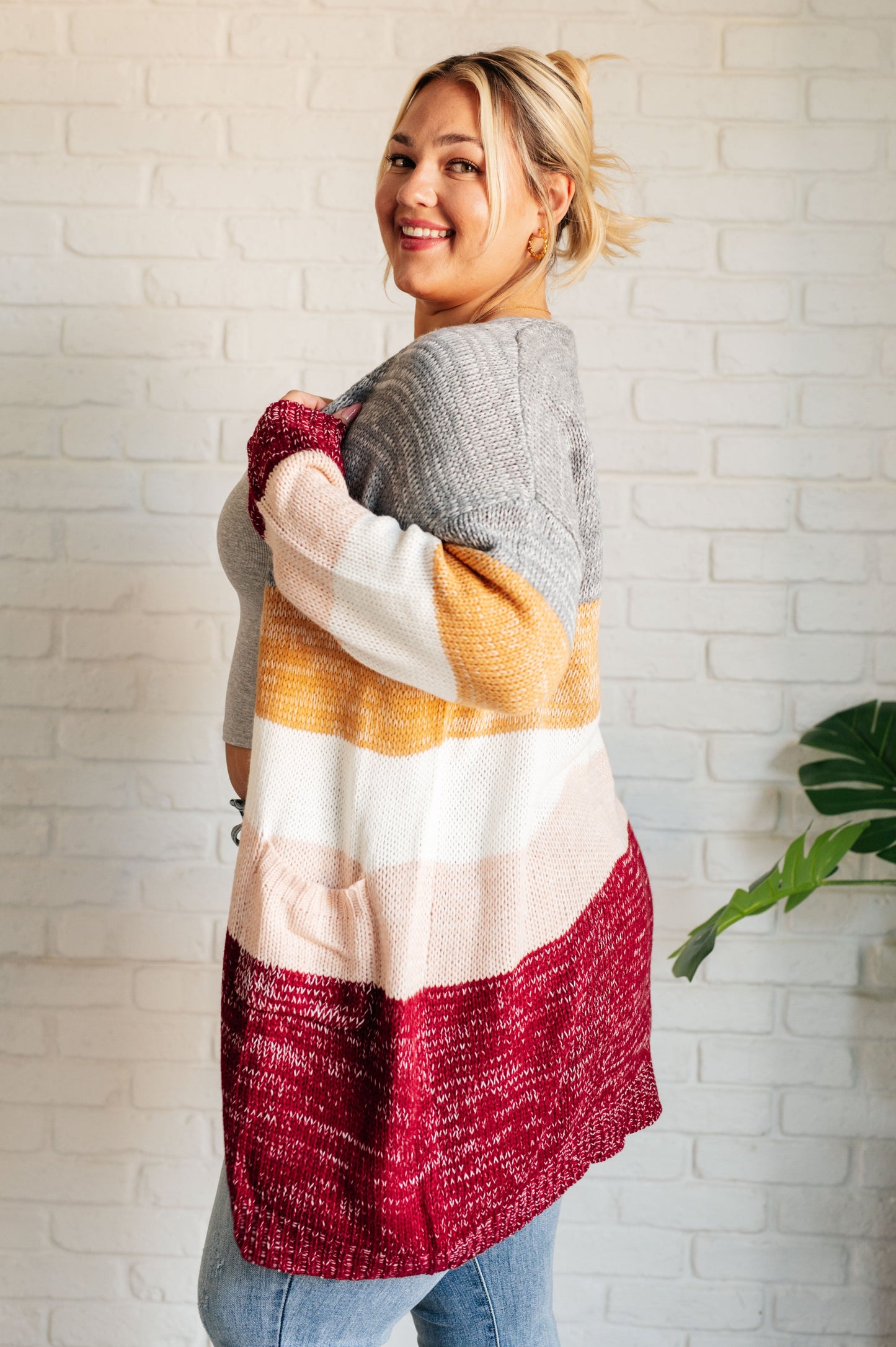 Tamara® | Bring the Warmth Color Block Cardigan