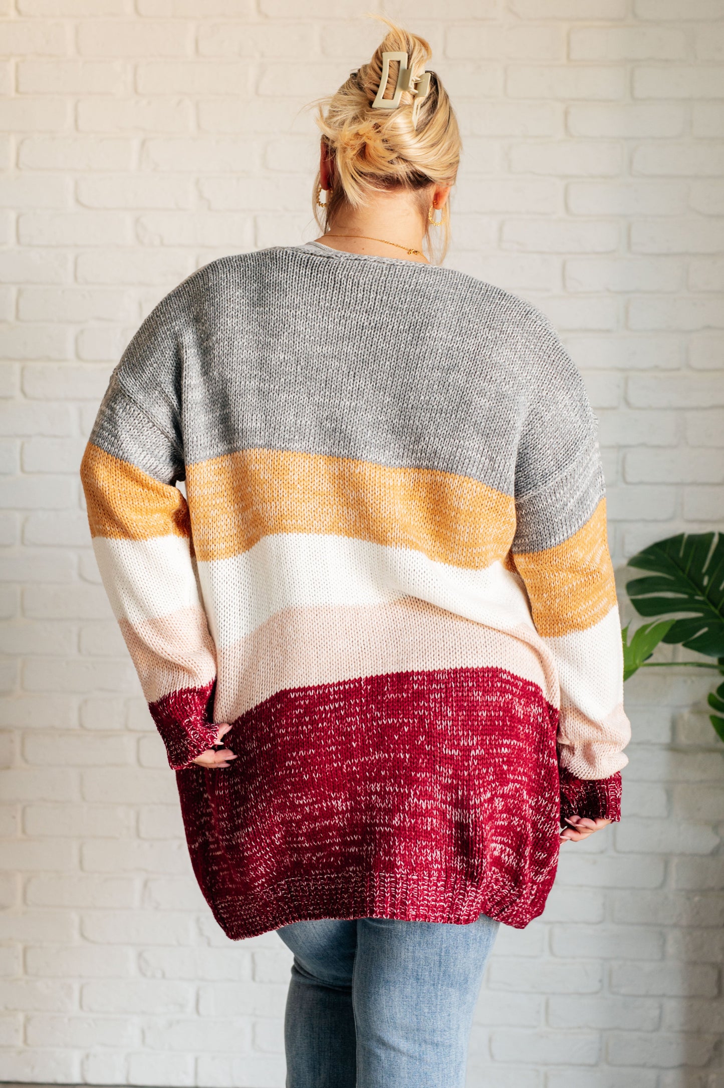 Tamara® | Bring the Warmth Color Block Cardigan