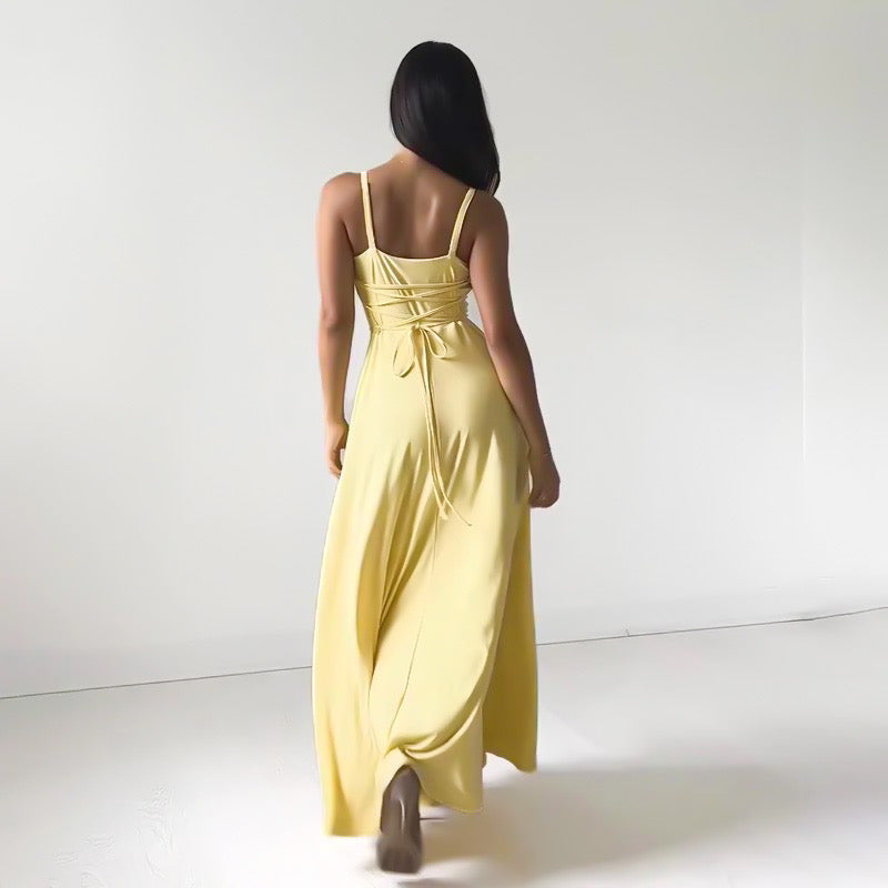 Vittoria® | Long, figure-hugging dress with thin straps