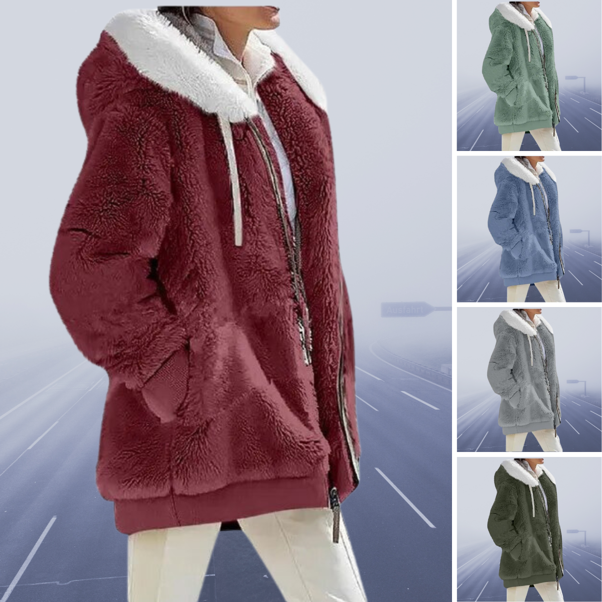 Tatiana® | Casual fleece hooded jacket for women