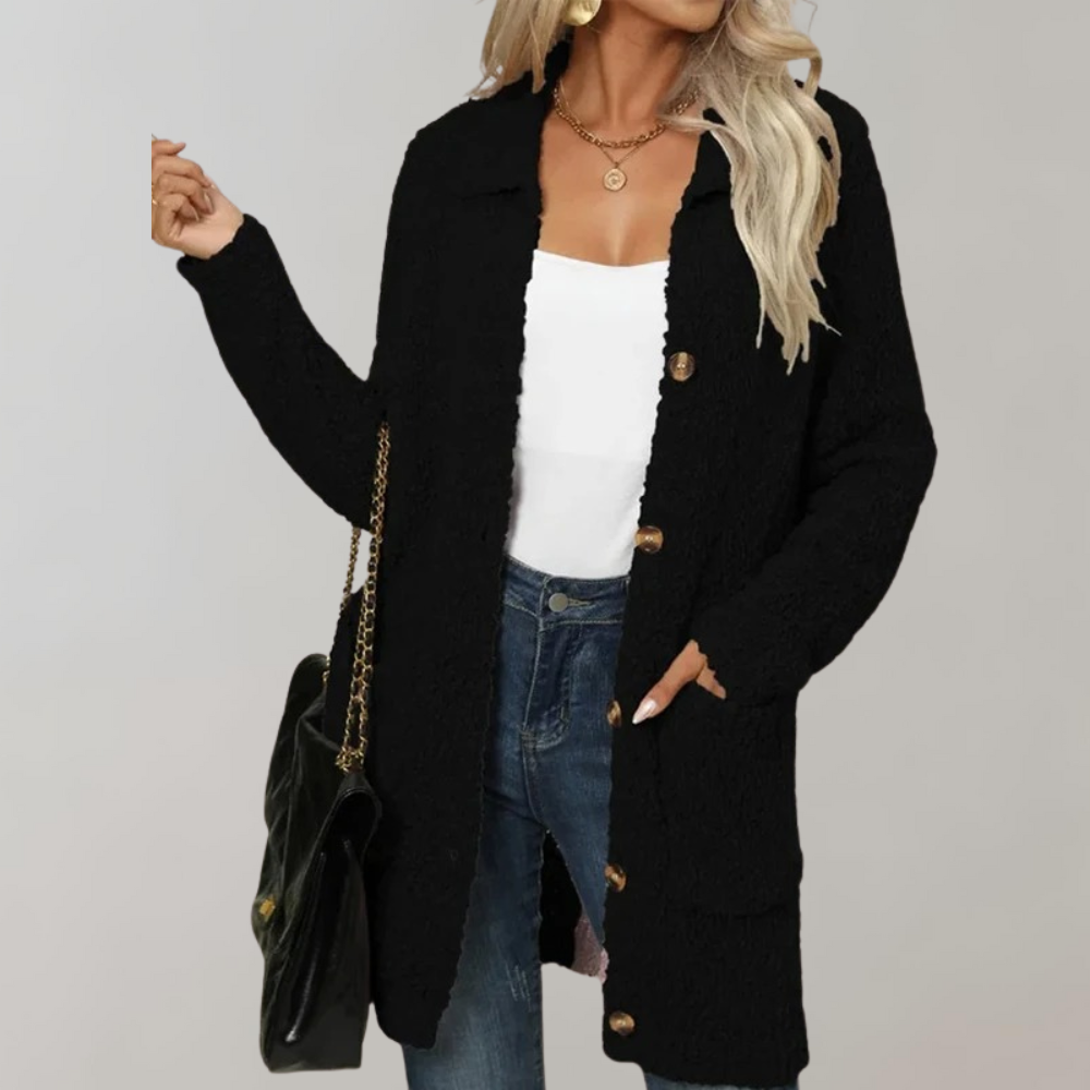 Yasmina® | Long open cardigan for women