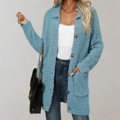 Yasmina® | Long open cardigan for women