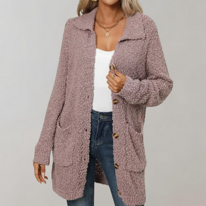 Yasmina® | Long open cardigan for women