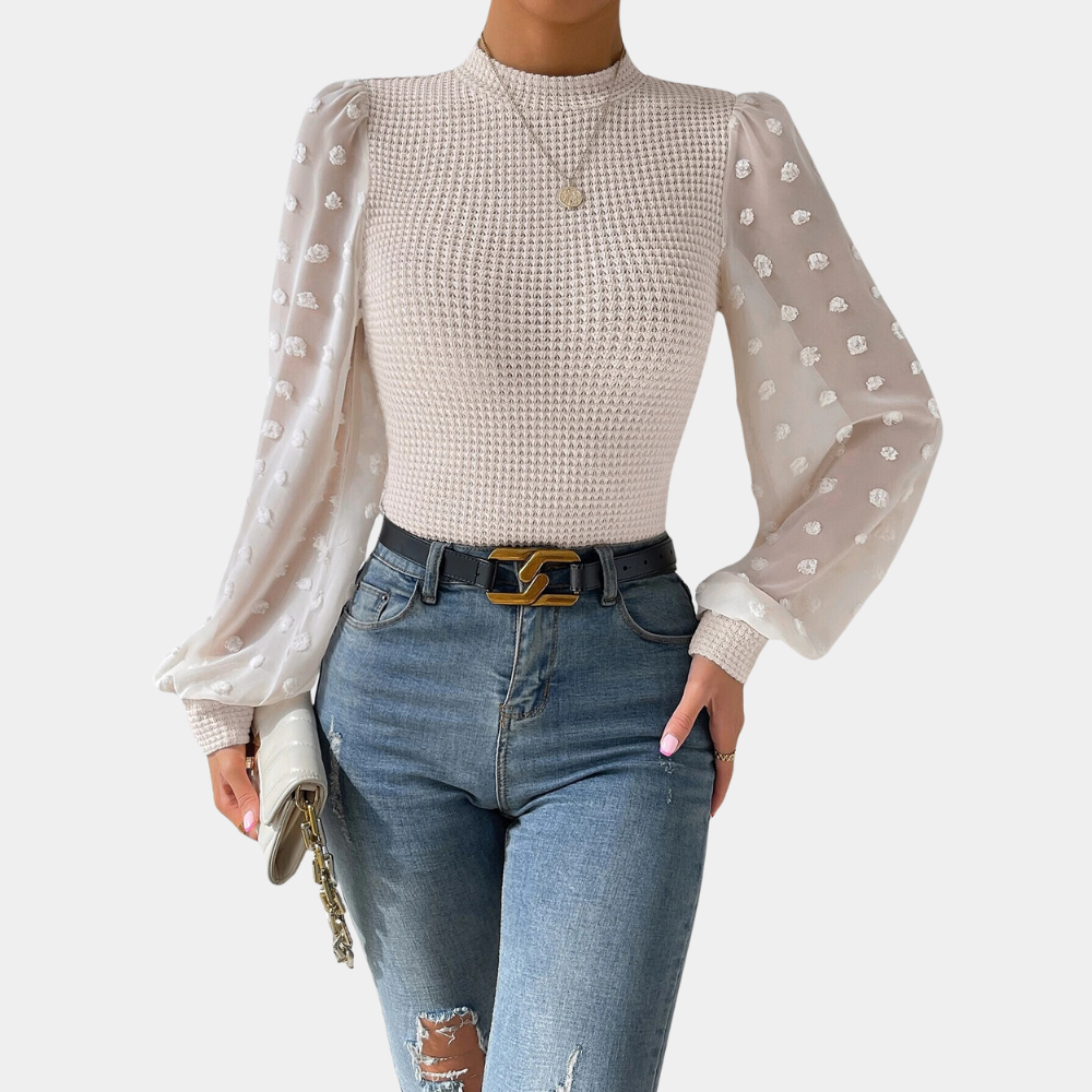 Tina® | Chic blouse for women with trendy puff sleeves