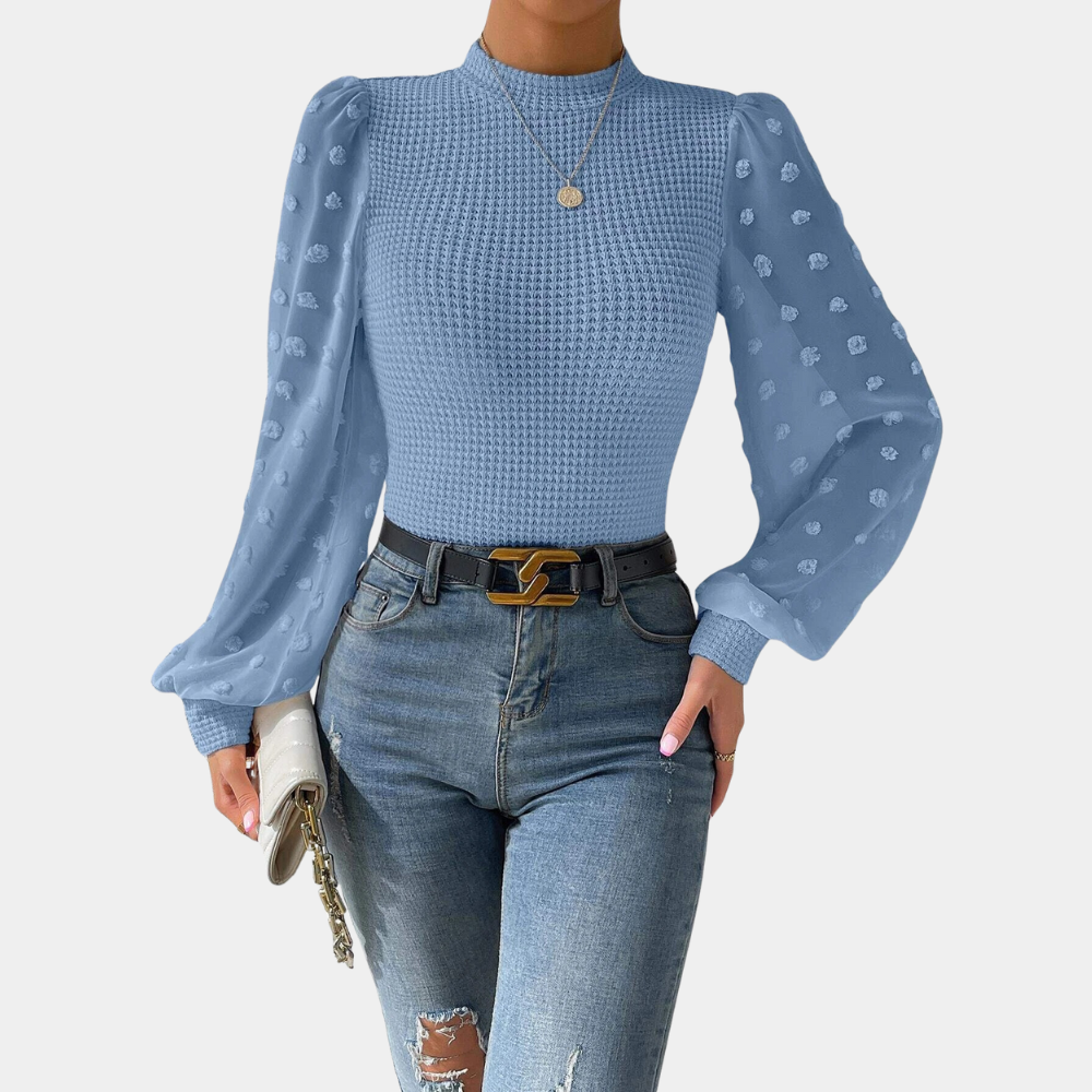 Tina® | Chic blouse for women with trendy puff sleeves